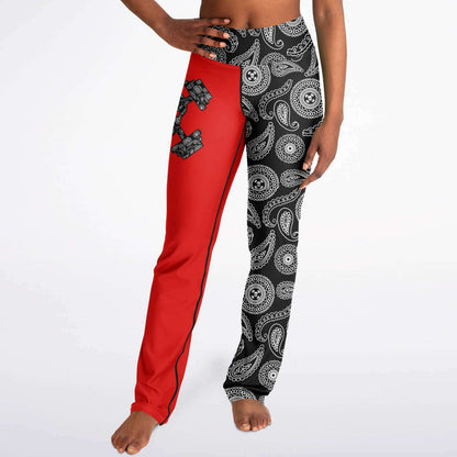 Inky Paisley Remix Flare Leggings