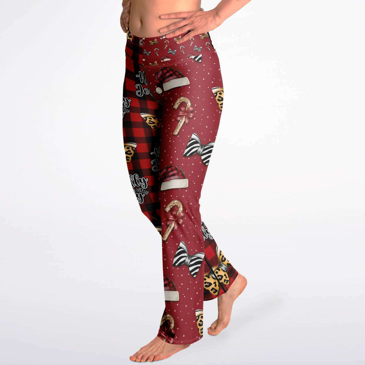 Holly Jolly Vibes Flare Leggings