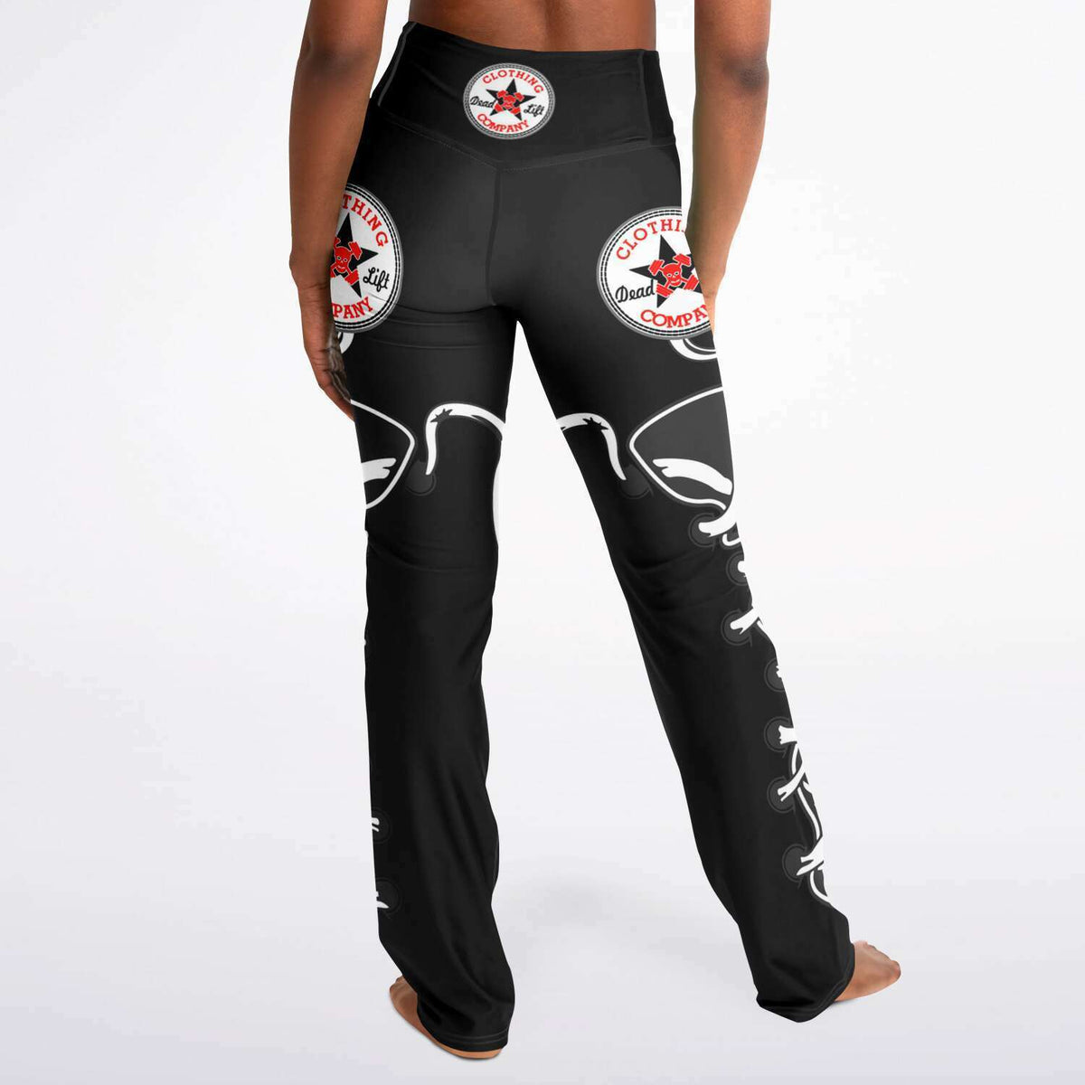 Chucks Black Flare Leggings