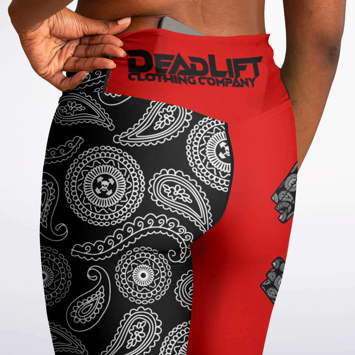 Inky Paisley Remix Flare Leggings