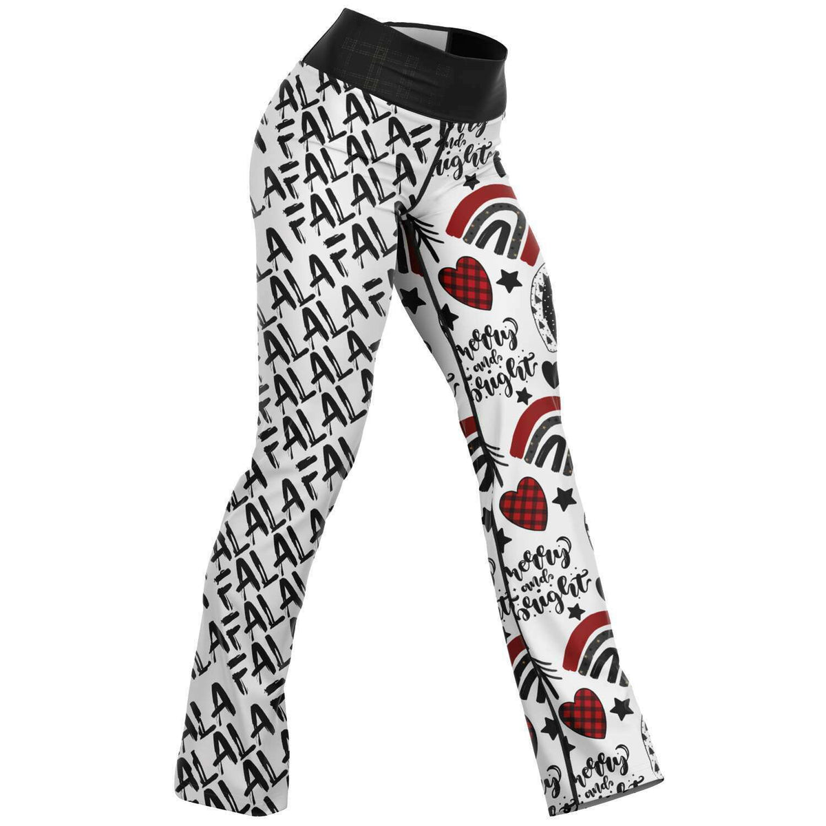 Merry, Bright and Fa La La! Flare Leggings