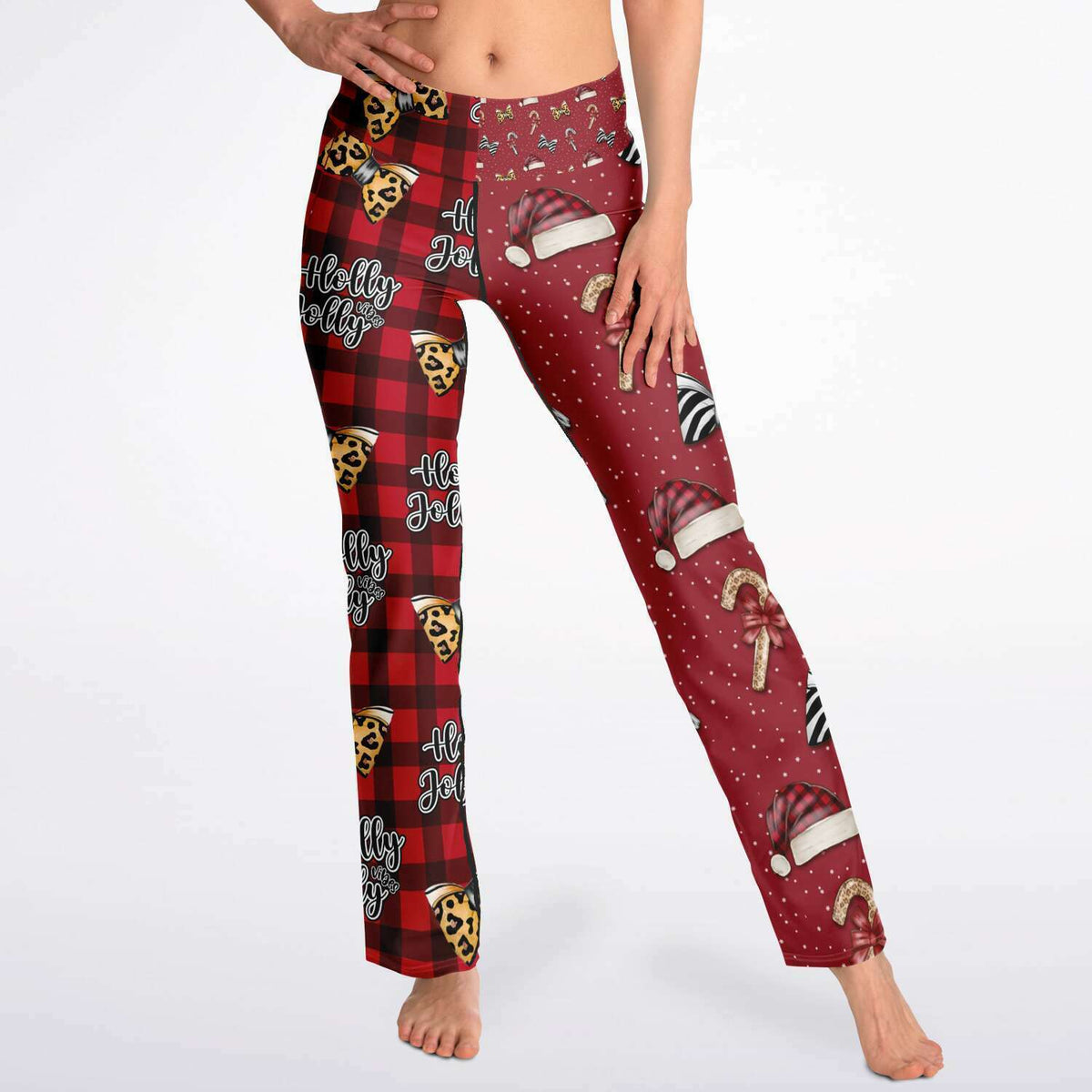 Holly Jolly Vibes Flare Leggings