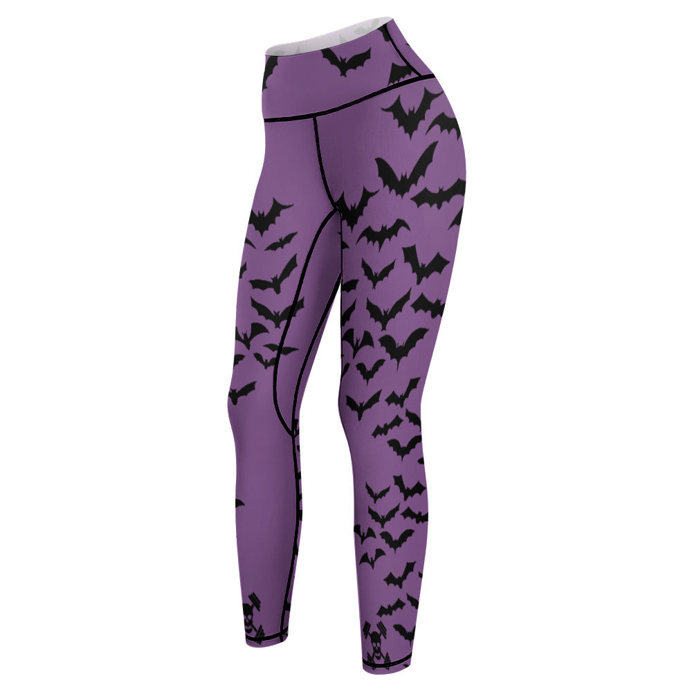 Batty Purple Yoga Pants