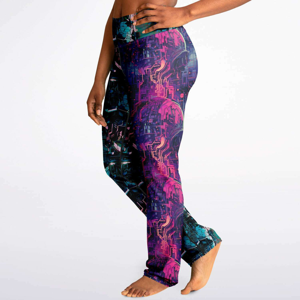 CyberSkullNetik Flare Leggings