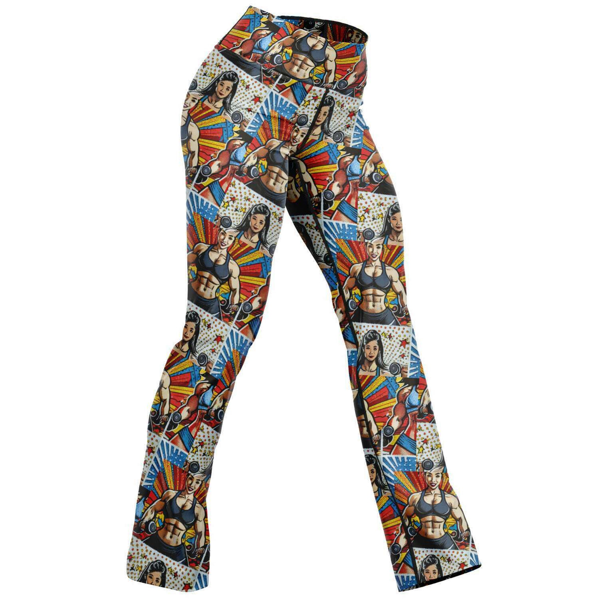 Pop Art AI Flare Leggings