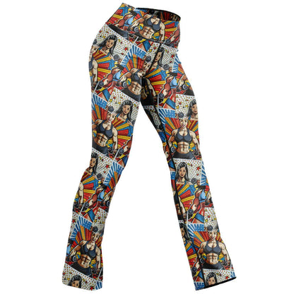 Pop Art AI Flare Leggings