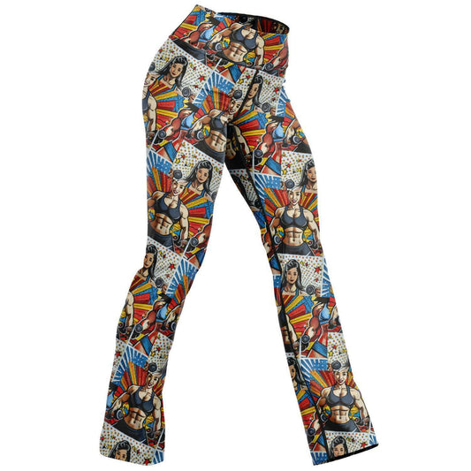 Pop Art AI Flare Leggings