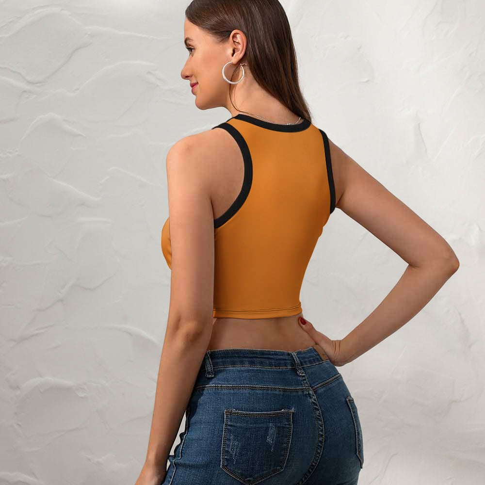 Fall Colors Cropped Slim Racerback