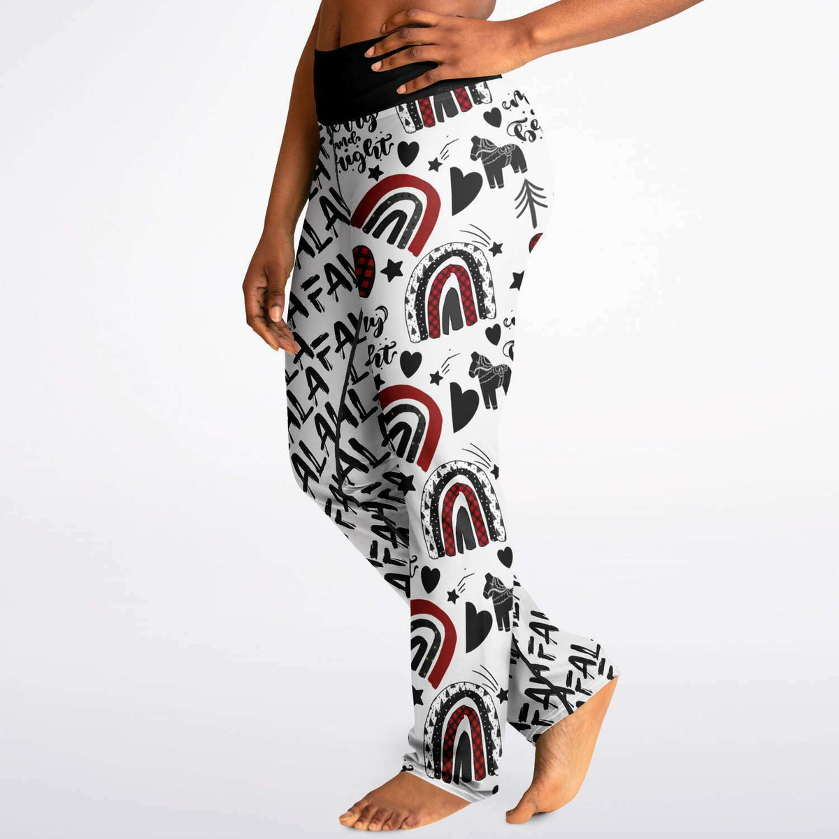 Merry, Bright and Fa La La! Flare Leggings