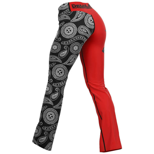 Inky Paisley Remix Flare Leggings
