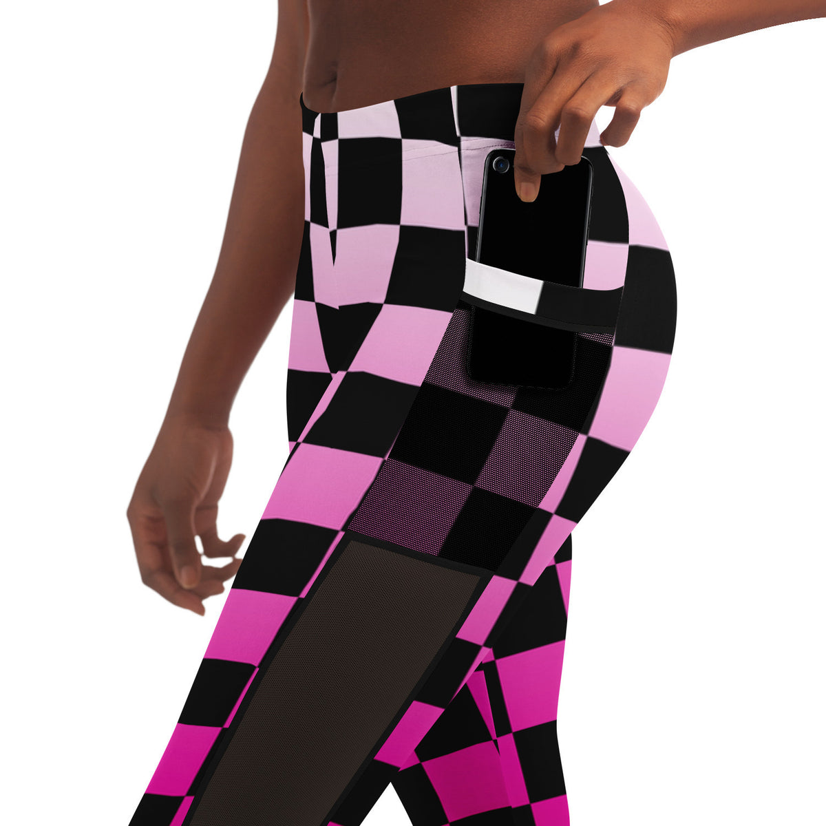 CheckOut The Mirror PINK Mesh Pocket Legging