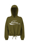 Curves Cropped Oversize Hooded Sweatshirt