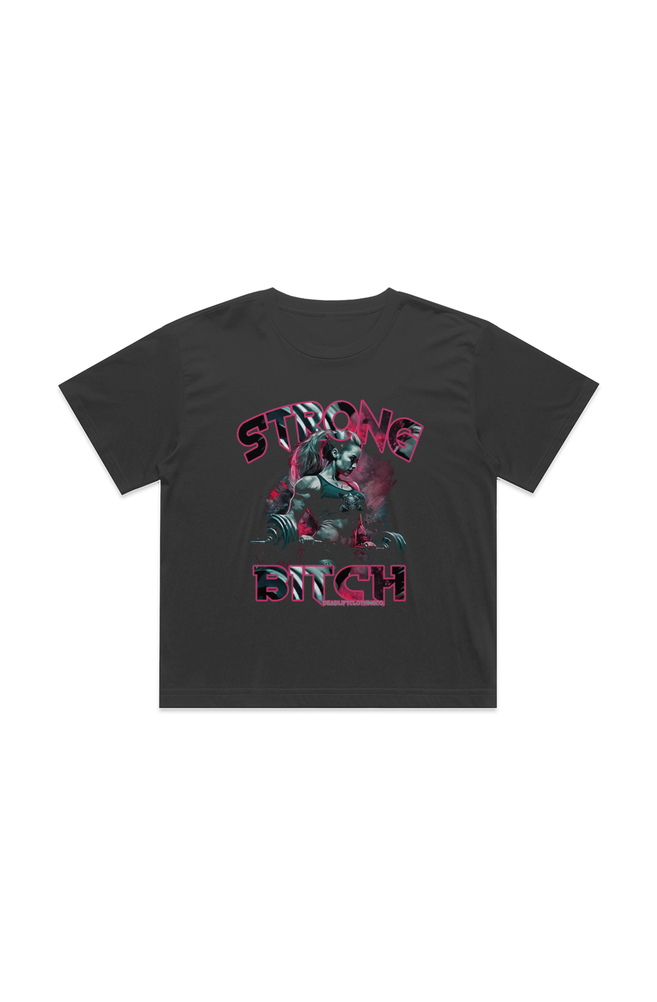 Strong B*tch  Martina Crop Tee