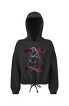 Muscle Mommy 24 Cropped Oversize Hooded Sweatshirt
