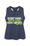 Sweat More Racerback Cropped Tank