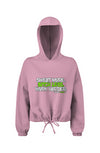 Sweat More Cropped Oversize Hooded Sweatshirt