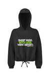 Sweat More Cropped Oversize Hooded Sweatshirt