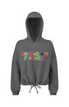 ToysRUs Cropped Oversize Hooded Sweatshirt