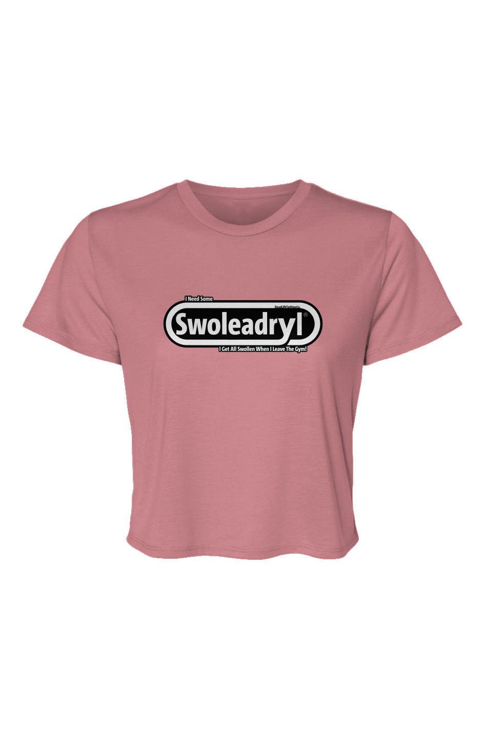 Swoleadryl Flowy Cropped Tee