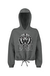 The Journey Cropped Oversize Hooded Sweatshirt