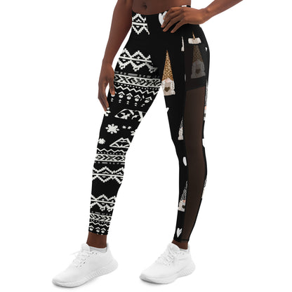 Gnome For The Holidays Mesh Pocket Legging