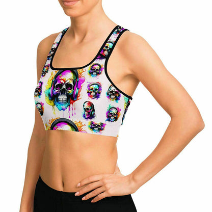 Music Is Dead Sports Bra