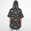 Inky Paisley Hooded Baseball Jersey