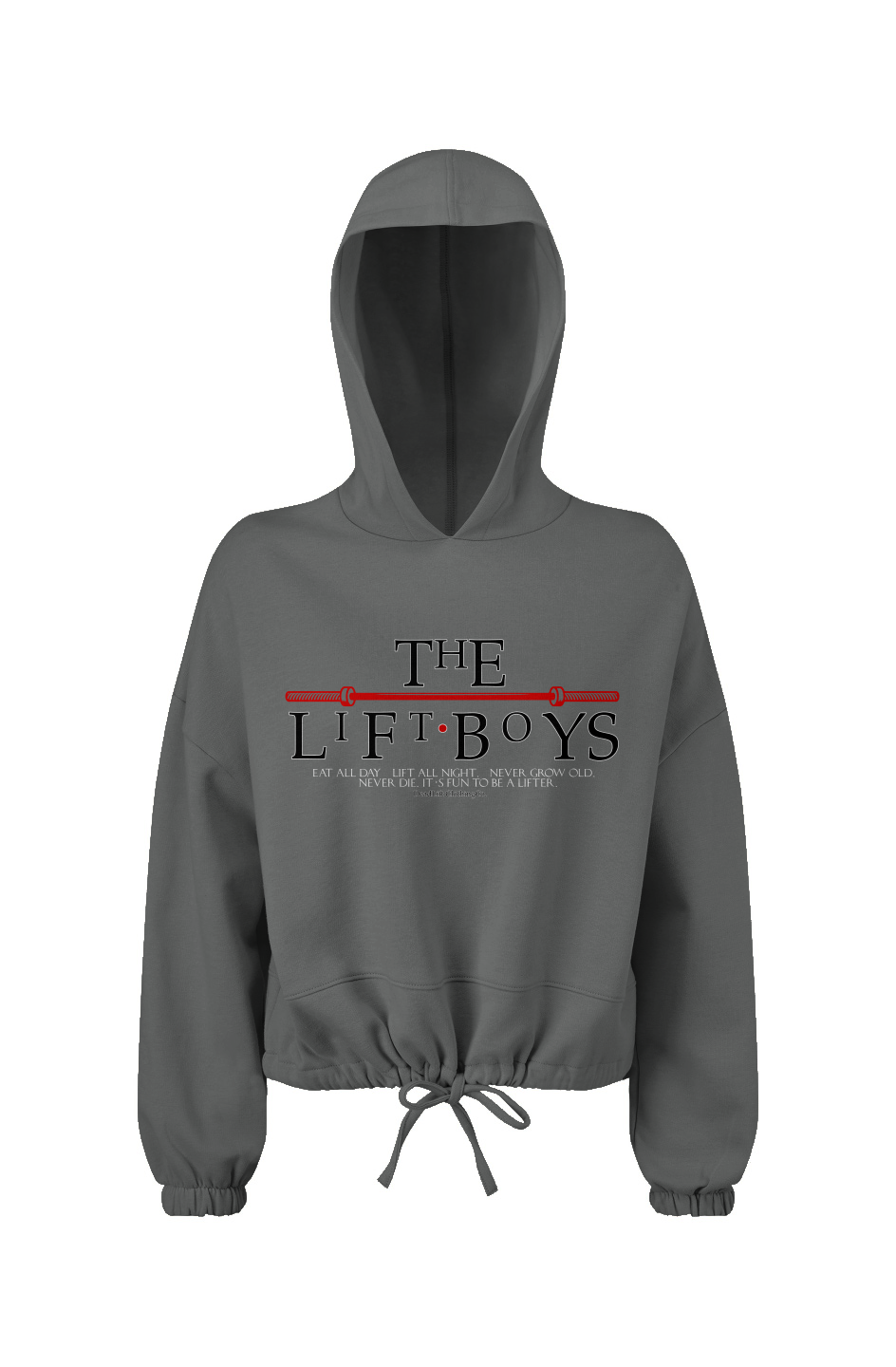 Lost Boys Cropped Oversize Hooded Sweatshirt