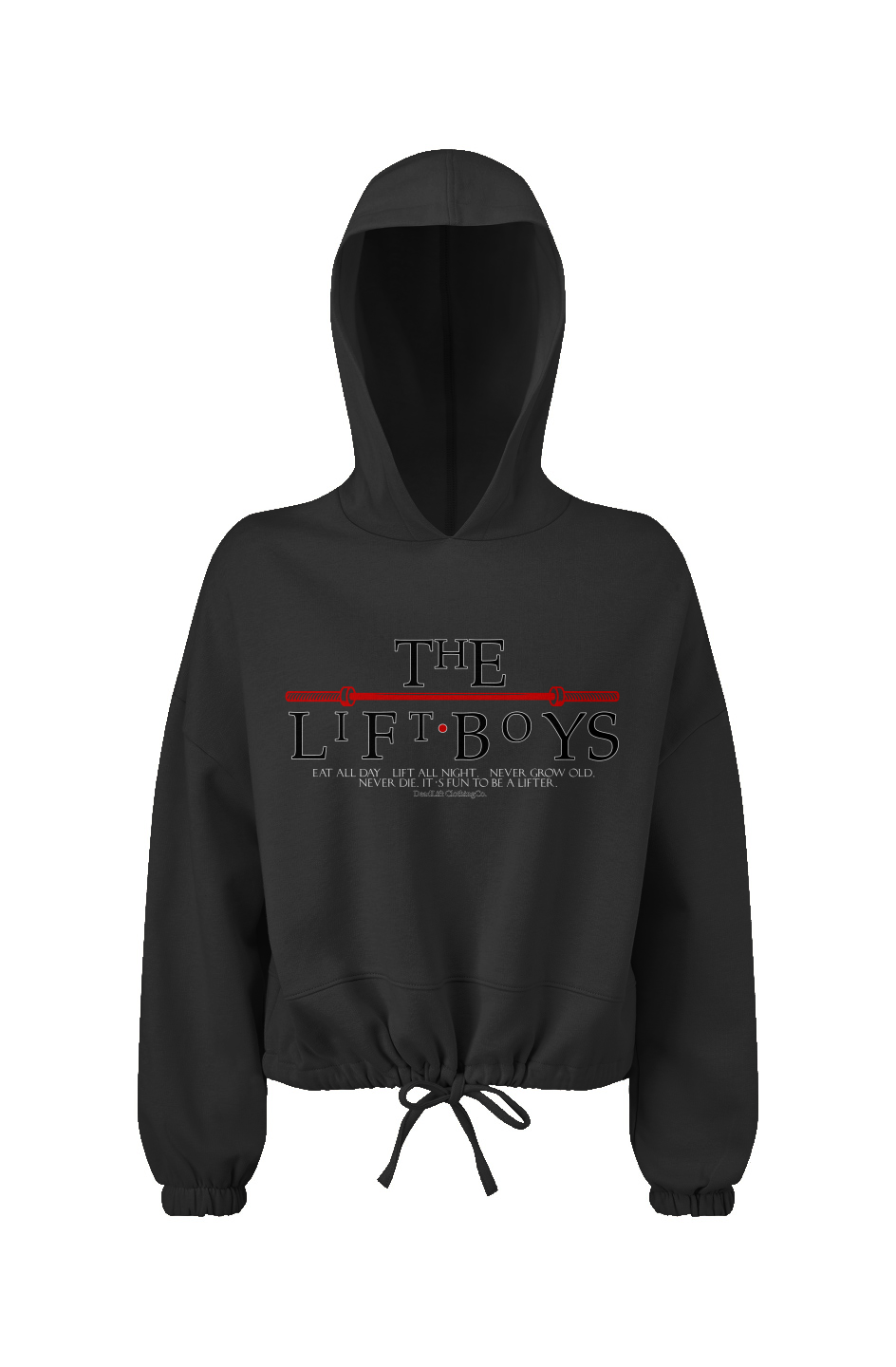 Lost Boys Cropped Oversize Hooded Sweatshirt