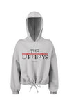 Lost Boys Cropped Oversize Hooded Sweatshirt