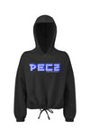 PEZ Cropped Oversize Hooded Sweatshirt