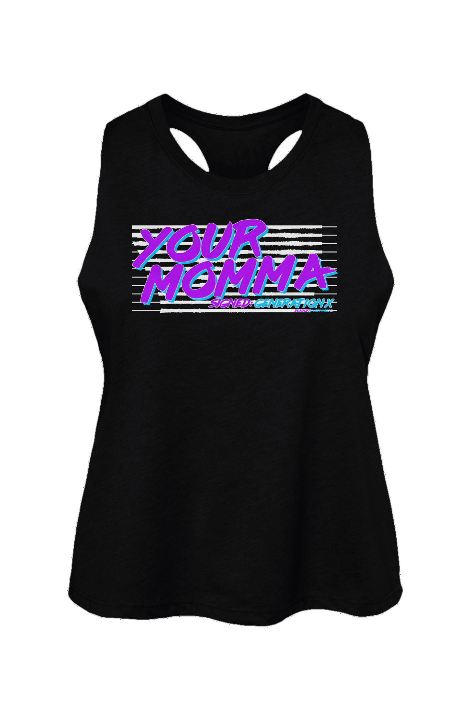 Your Momma Racerback Cropped Tank