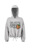 GreenDay Glutes Cropped Oversize Hooded Sweatshirt