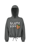 GreenDay Glutes Cropped Oversize Hooded Sweatshirt