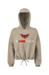 Silence Of The Lambs Alt Cropped Oversize Hooded Sweatshirt