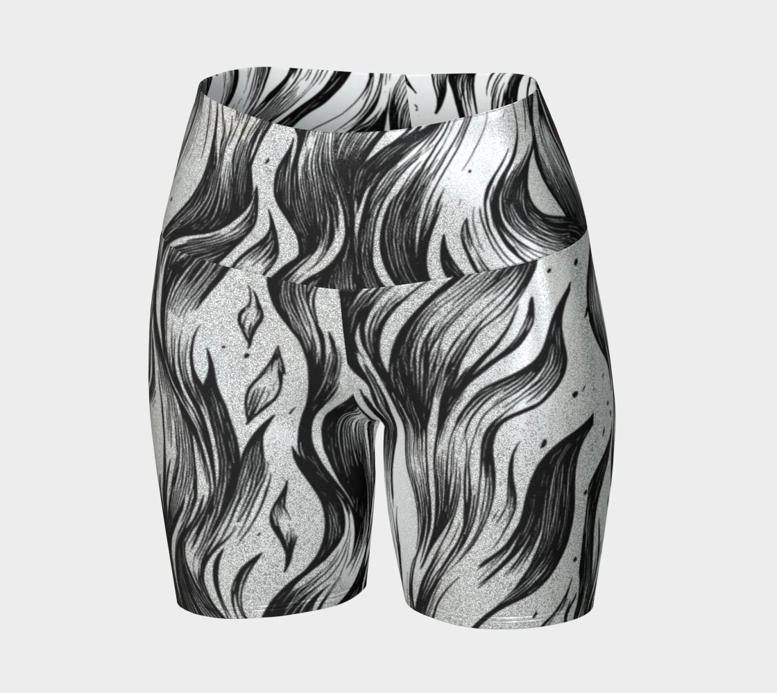 Flamed Yoga Short Glitter