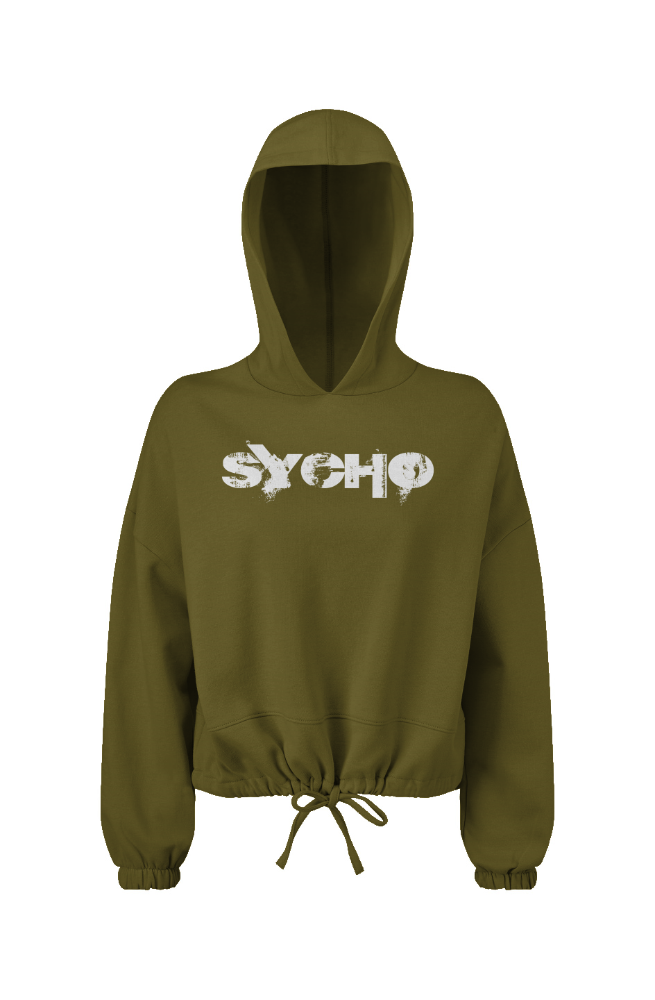 Sycho Cropped Oversize Hooded Sweatshirt