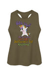 Bitch Please Racerback Cropped Tank