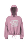 Dry Scoop Queen Cropped Oversize Hooded Sweatshirt