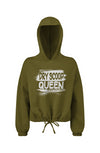 Dry Scoop Queen Cropped Oversize Hooded Sweatshirt