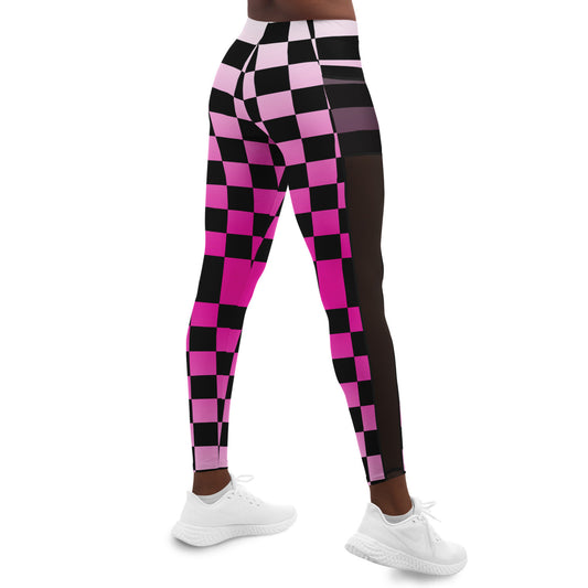 CheckOut The Mirror PINK Mesh Pocket Legging