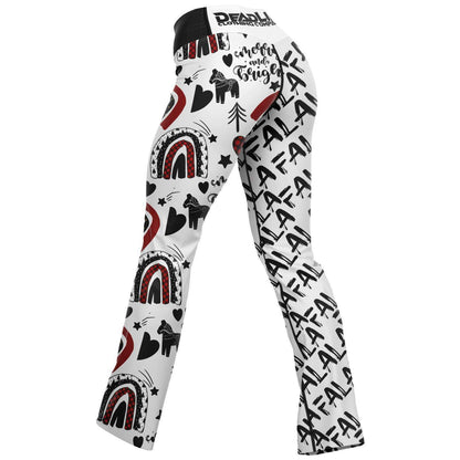 Merry, Bright and Fa La La! Flare Leggings