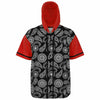 Inky Paisley Remix Hooded Baseball Jersey