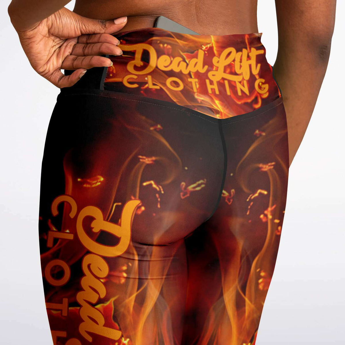 Flaming Rose Flare Leggings