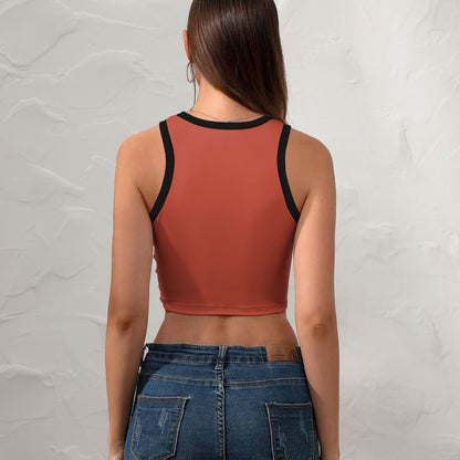 Fall Colors Cropped Slim Racerback