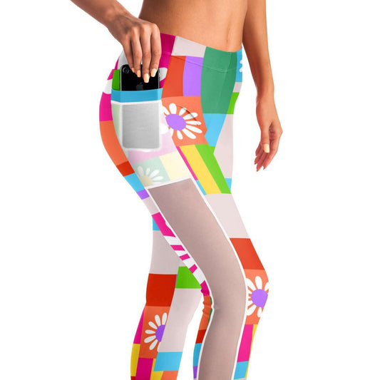 Hip Daisy Mesh Pocket Legging
