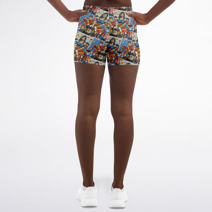 Pop Art AI Legging Shorts