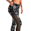 Inky Paisley Mesh Pocket Legging
