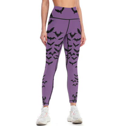 Batty Purple Yoga Pants