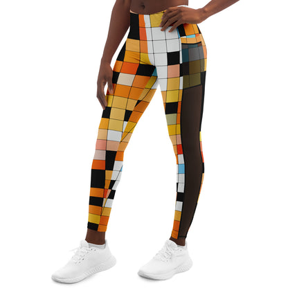 Puzzling Mesh Pocket Legging